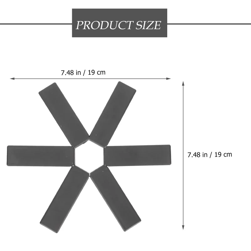 Silicone Folding Place Mat Folding Silicone Heat Insulation Pad Non-slip Heat- Placemat - Image 2