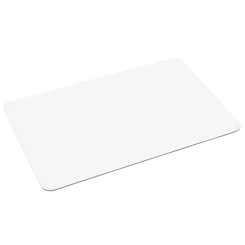 Clear Placemats Set of 4, USA Made, Safe, 9 x 9 Inch Square, 2mm Thick Ultra Clear Smooth Vinyl, Clear Placemats, Plastic Placemats Wipeable, Placemats PVC, Leak Proof Placemats