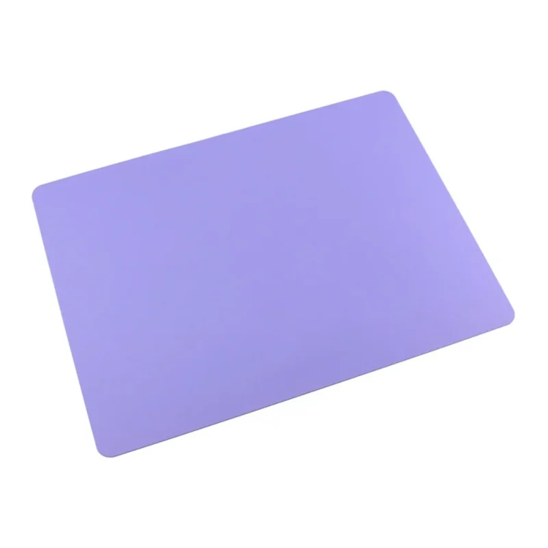 Foldable Heat Resistant Silicone Table Placemat For Camping Kitchen 40X30Cm,Purple