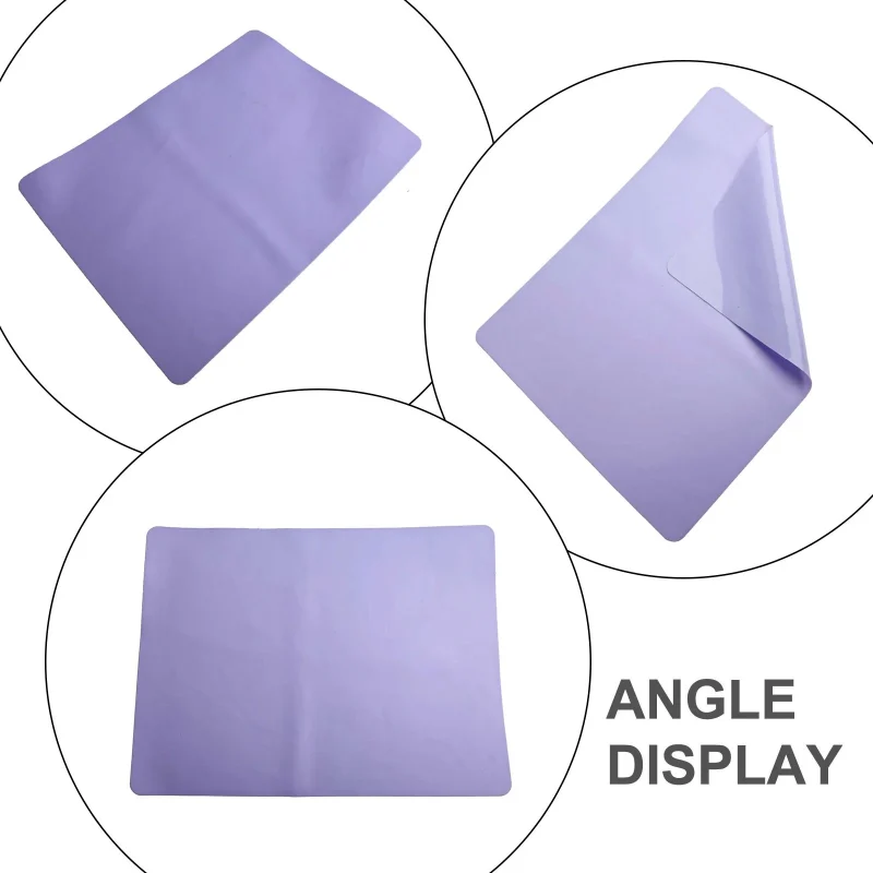 Foldable Heat Resistant Silicone Table Placemat For Camping Kitchen 40X30Cm,Purple - Image 2
