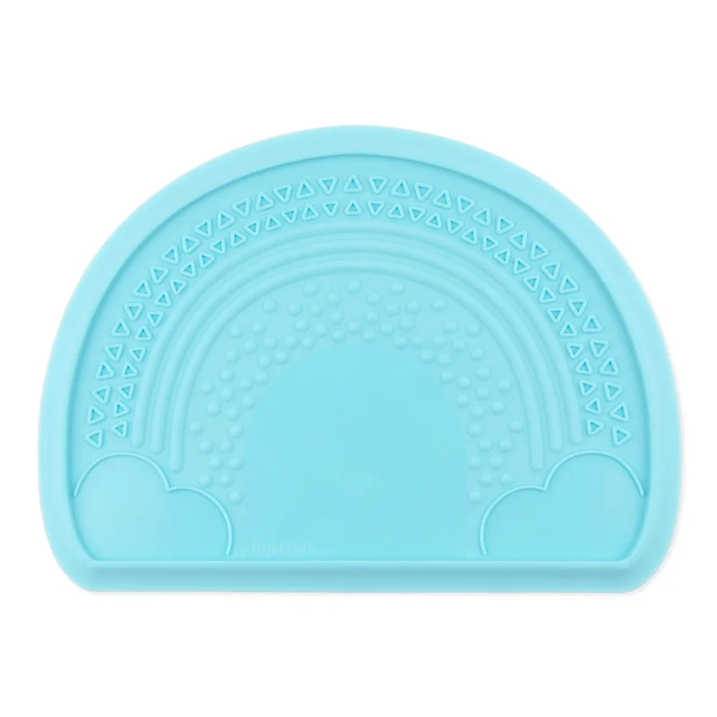 Baby Feeding, Silicone Sensory Placemat, Baby Ages 6 Mos+ (Blue)