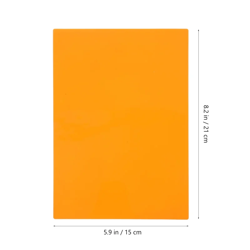 2 Pcs Silicone Placemat Home Washable Table Placemats Thicken Orange for Toddler - Image 2
